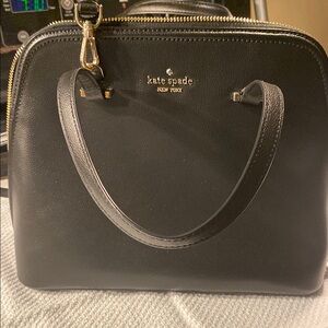 Kate Spade Black Shoulder Bag with Gold Hardware